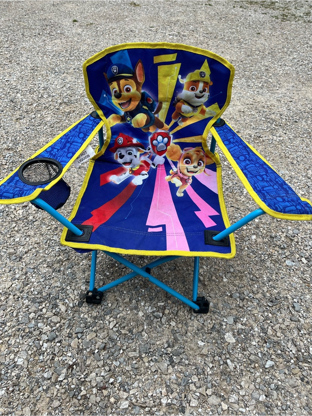 Paw Patrol Foldable Kids Chair - Blue, Yellow & Pink Accents